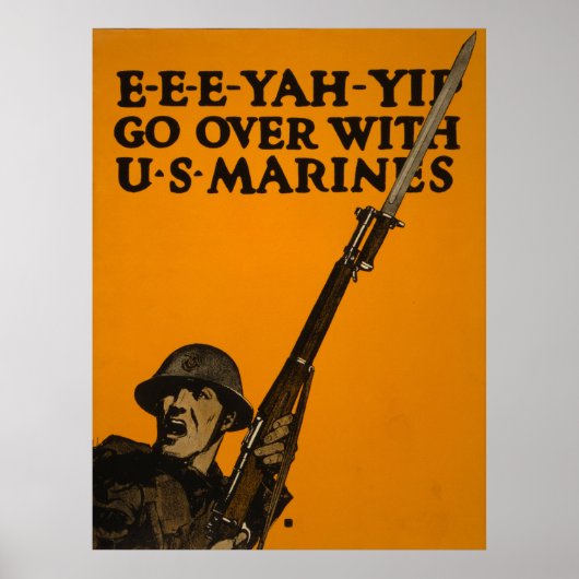 Ga door met Amerikaanse mariniers Poster (Voorkant)