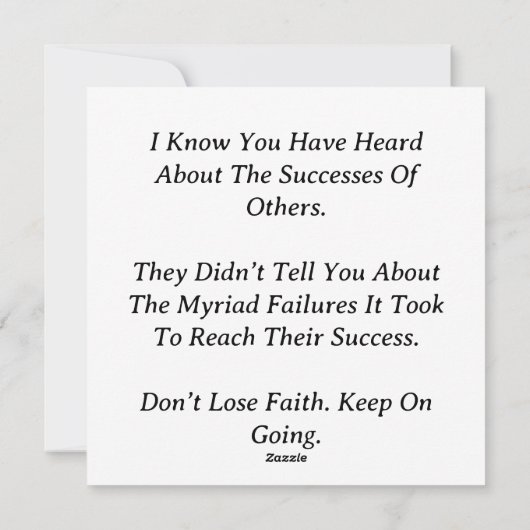 Ga door met de briefkaart (Achterkant)