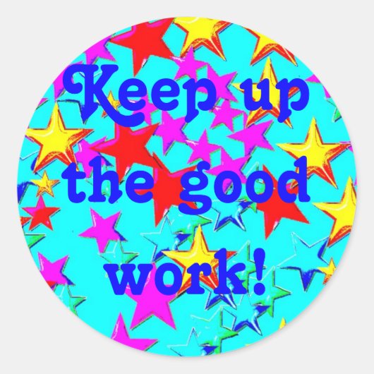 Ga door met de Sticker voor goed werk (Voorkant)