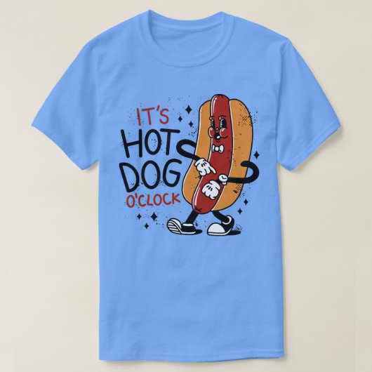 Ga door met deze Hilarious Funny Hot Dog T-shirt (Design voorkant)