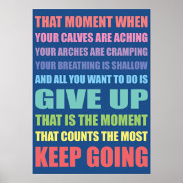 Ga door met het Ierse dans Poster