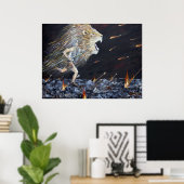 Ga door met je bestemming poster (Thuiskantoor)