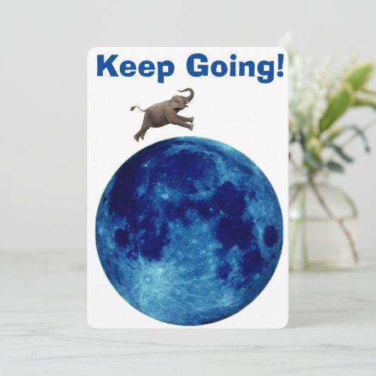 Ga door met je briefkaart (Staand voorkant)