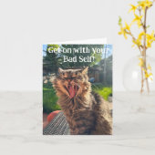 Ga door met je slechte zelf kaart (Gele Bloem)