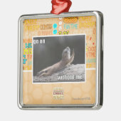 Ga door met mij metalen ornament (Links)