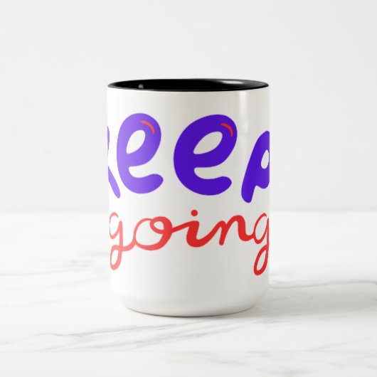 Ga door met Motivatie Mok – Inspiring Coffee Cup (Center)