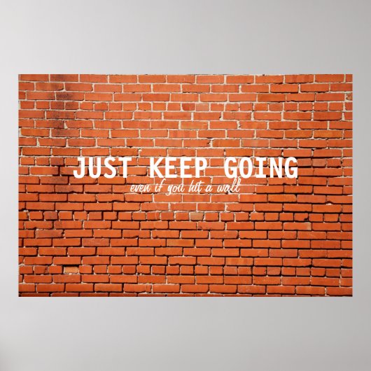 Ga door met Motivatie Poster (Voorkant)