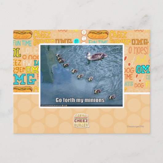 Ga door mijn minions briefkaart (Voorkant)