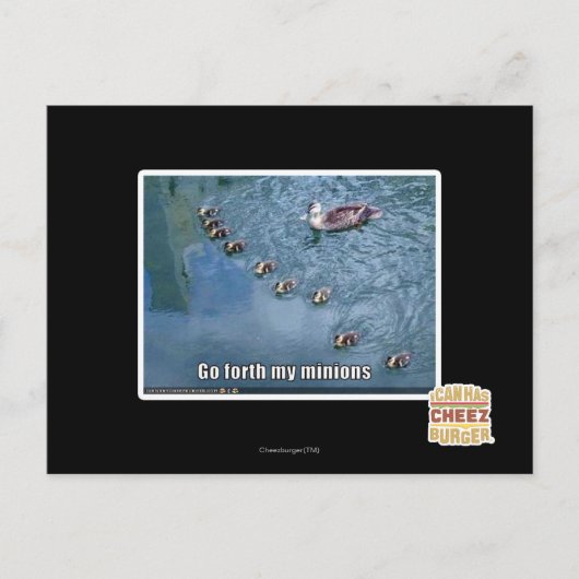 Ga door mijn minions briefkaart (Voorkant)