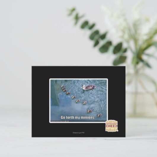 Ga door mijn minions briefkaart (Staand voorkant)