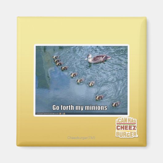 Ga door mijn minions magneet (Voorkant)