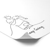 Ga door – Motivatie Poster (Hoek)