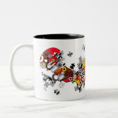 Ga door. tweekleurige koffiemok (Links)