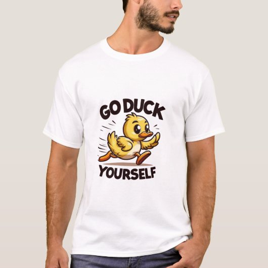 Ga Duck Jezelf T-shirt (Voorkant)
