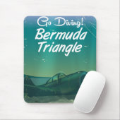 Ga duiken! Bermuda driehoek reisposter Muismat (Met muis)