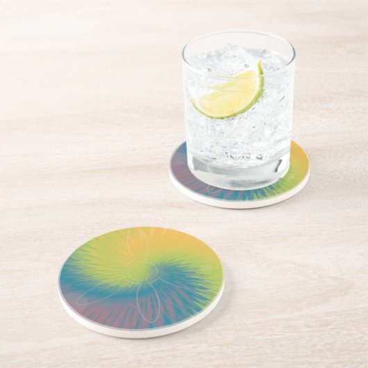 Ga Dye strikken Zandsteen Onderzetter (Zijkant)