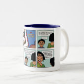 Ga een boek halen! tweekleurige koffiemok (Voorkant rechts)