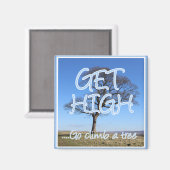 Ga een boomarborist klimmen magneet (Voorkant / Achterkant)