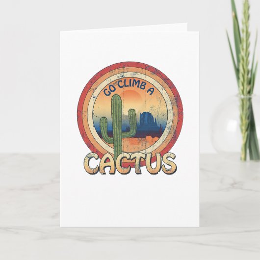 Ga een Cactus beklimmen Kaart (Voorkant)