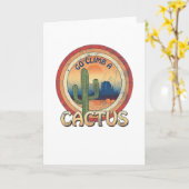 Ga een Cactus beklimmen Kaart (Gele Bloem)