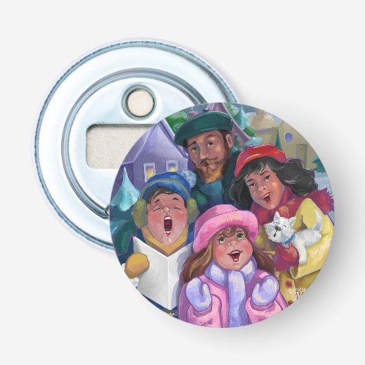 Ga een Caroling Button Flesopener (Voorkant)