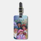 Ga een Caroling Illustratie maken Bagagelabel (Voorkant verticaal)