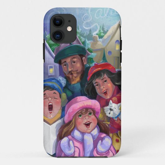 Ga een Caroling Illustratie maken Case-Mate iPhone Case (Achterkant)