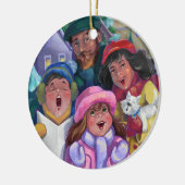 Ga een Caroling Illustratie maken Keramisch Ornament (Links)