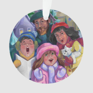 Ga een Caroling Illustratie maken Ornament