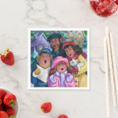 Ga een Caroling Illustratie maken Servet (Insitu)