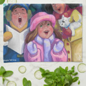 Ga een Caroling Illustratie maken Theedoek (Gevouwen)