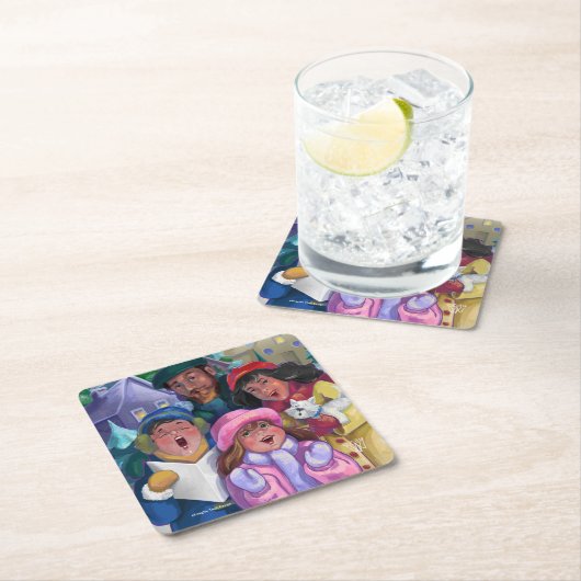 Ga een Caroling Kartonnen Onderzetters (Insitu)