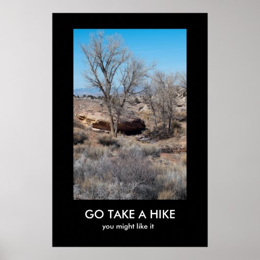 GA EEN HIKE demotiverend poster IN (Voorkant)