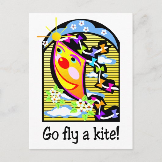 Ga een Kite 3 vliegen Briefkaart (Voorkant)