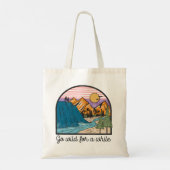 Ga een tijdje vrij tote bag (Achterkant)