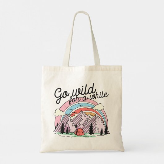 Ga een tijdje vrij tote bag (Achterkant)