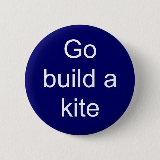 Ga een vlieger bouwen ronde button 5,7 cm (Voorkant)