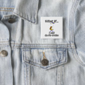 Ga een vlieger vliegen vierkante button 5,1 cm (In situ)