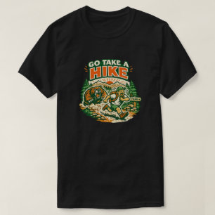 Ga een wandeling maken Funny Bear Chase Wandeltoch T-shirt