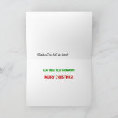 Ga een weinig wild deze Kerstmis Feestdagen Kaart (Binnen)