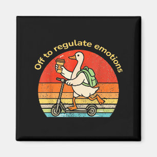 Ga emoties reguleren grappige gans geestelijke gez magneet