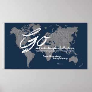 Ga en maak discipes van alle naties poster