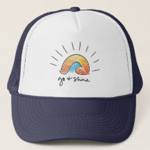 Ga en schijn zonneschijn Grafische Trucker Hoed