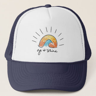Ga en schijn zonneschijn Grafische Trucker Hoed Pet