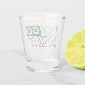 Ga er gewoon mee door shot glas (Achterkant)