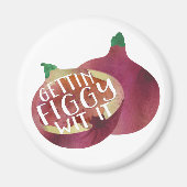 Ga er mee vechten | Veggie Pun Magneet (Voorkant)