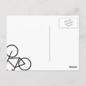 Ga er op je fiets aan. briefkaart (Achterkant)