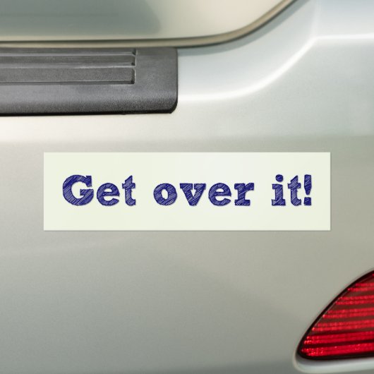 Ga er over! bumpersticker (Op auto)