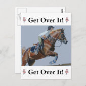 Ga er over! Horse Jumper Briefkaart (Voorkant / Achterkant)