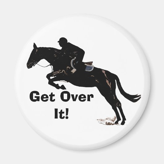 Ga er over! Horse Jumper Magneet (Voorkant)